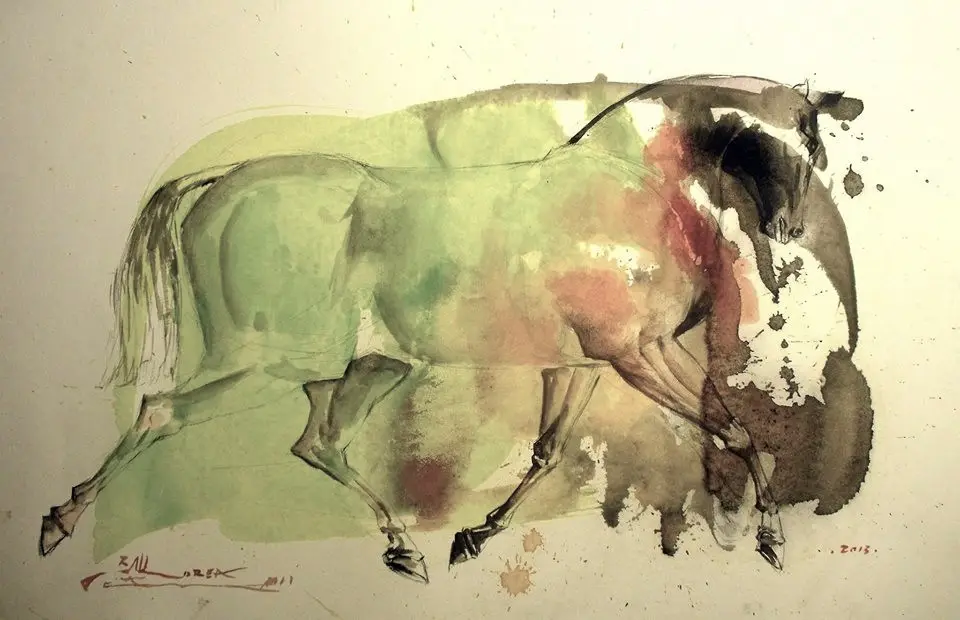Acuarela, obra 15, de Jorge Korea