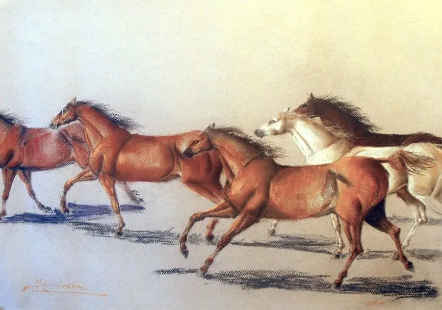 Tiza pastel, obra 1, de Jorge Korea