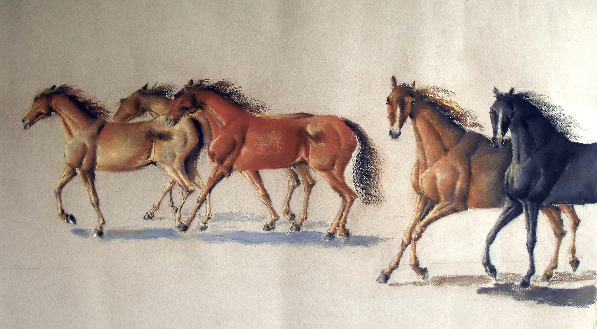 Tiza pastel, obra 10, de Jorge Korea